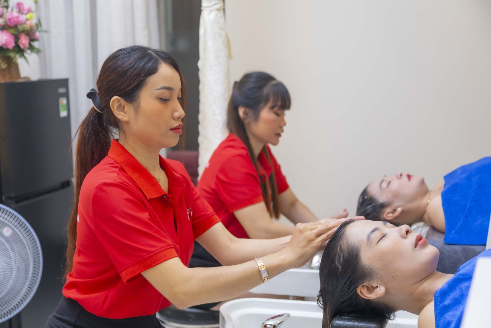 Dịch vụ gội đầu tại Bamboo Spa